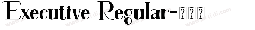 Executive Regular字体转换
